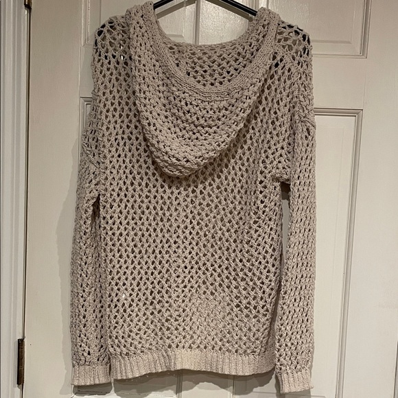 Nicole Miller Cream Knit Cowl Sweater - Picture 4 of 6